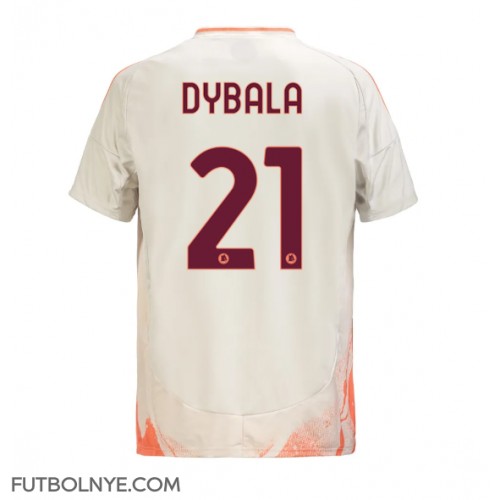 Camiseta AS Roma Paulo Dybala #21 Visitante Equipación 2024-25 manga corta